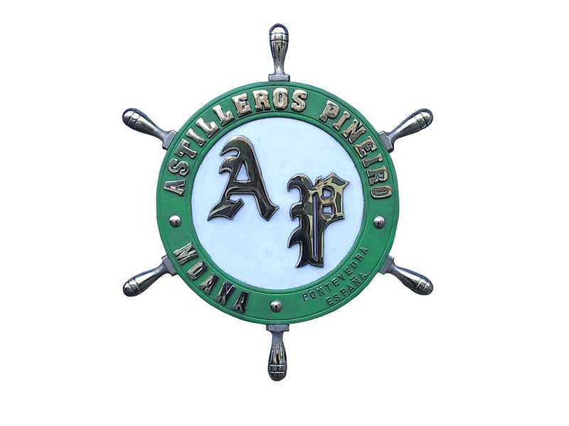 Placa de identificación - Astilleros Piñeiro - Bronce